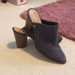 Sam Edelman blue heeled mules size 8
